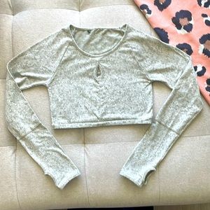 Gymshark long sleeve crop green